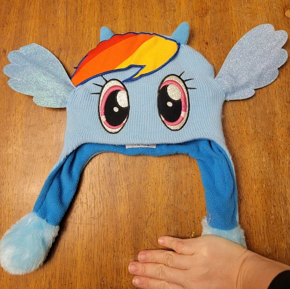 Flipeez My Little Pony Rainbow Dash Toboggan Hat Beanie - Picture 1 of 4